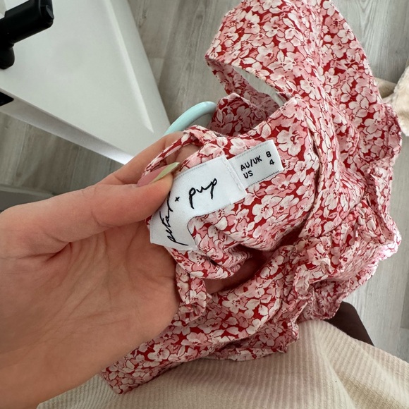 Petal & Pup Pink Floral Maxi Dress - Picture 3 of 4